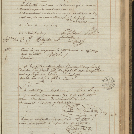 Registre des visiteurs